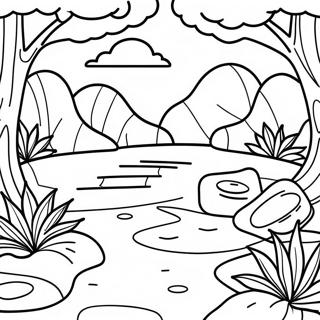 Zen Garden Meditation Coloring Page 11181-8764