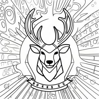 Milwaukee Bucks Logo Coloring Page 11190-8765