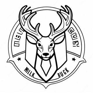 Milwaukee Bucks Logo Coloring Page 11190-8768