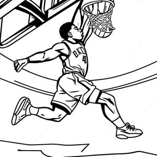 Giannis Antetokounmpo Dunking Coloring Page 11191-8779