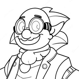 Dr Eggman Coloring Page 11200-8772