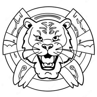 Lsu Tigers Logo Värityssivu 11260-8819