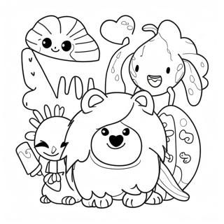 Whimsical Indie Characters Coloring Page 11281-8846