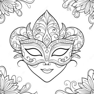 Mardi Gras Coloring Pages