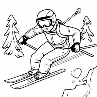 Skiing Coloring Page 11310-8869