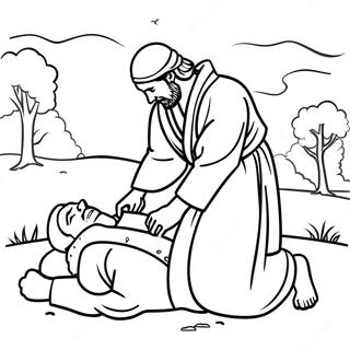 The Good Samaritan Coloring Pages