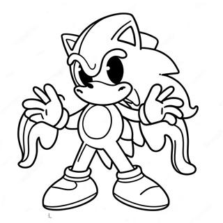 Sonic Halloween Coloring Page 11350-8897