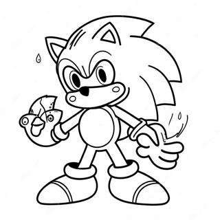 Sonic Halloween Coloring Page 11350-8898