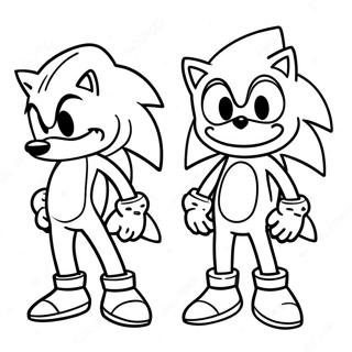 Sonic The Hedgehog In A Spooky Costume Coloring Page 11351-8893