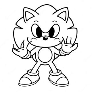 Sonic The Hedgehog In A Spooky Costume Coloring Page 11351-8894