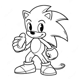 Sonic The Hedgehog In A Spooky Costume Coloring Page 11351-8895