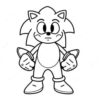 Sonic The Hedgehog In A Spooky Costume Coloring Page 11351-8896