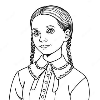 Wednesday Addams Coloring Page 11390-8920