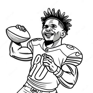 Tyreek Hill Coloring Pages