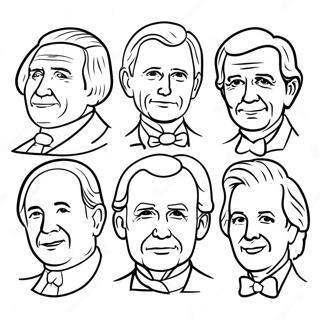 Presidents Coloring Page 11410-8990