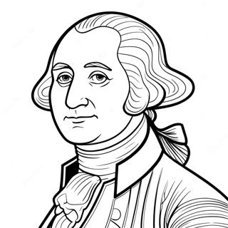 George Washington Portrait Coloring Page 11411-8943