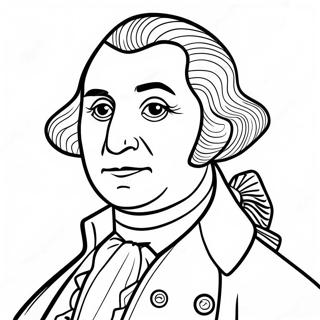 George Washington Portrait Coloring Page 11411-8944