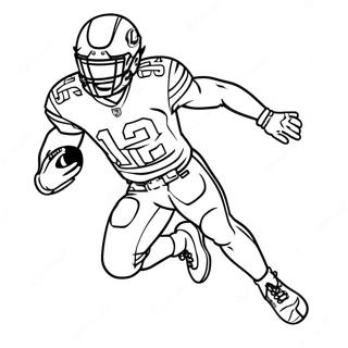 Tyreek Hill In Action Coloring Page 1141-921