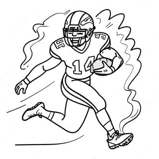 Tyreek Hill In Action Coloring Page 1141-922