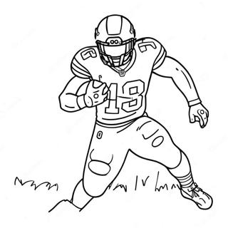 Tyreek Hill In Action Coloring Page 1141-923