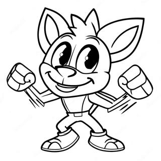 Crash Bandicoot Coloring Pages