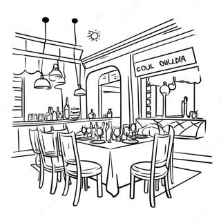 Restaurant Coloring Page 11540-9038