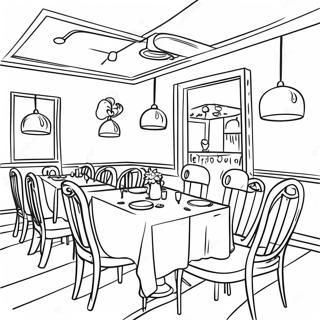 Restaurant Coloring Page 11540-9039