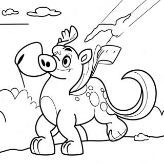 Blitzo In Action Coloring Page 11561-9062