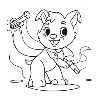 Blitzo In Action Coloring Page 11561-9063