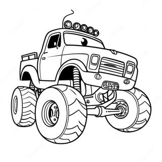 Spiderman Monster Truck Coloring Pages