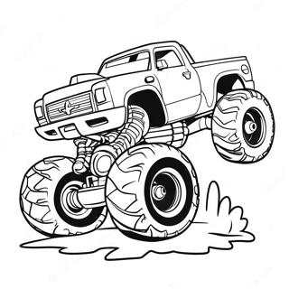 Spiderman Driving A Giant Monster Truck Coloring Page 11571-9071