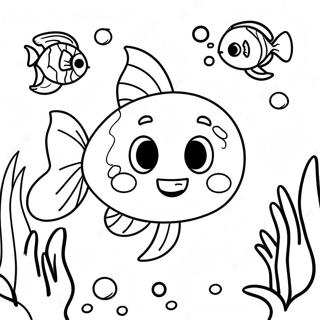 Cute Bebefinn Underwater Coloring Page 11591-9093