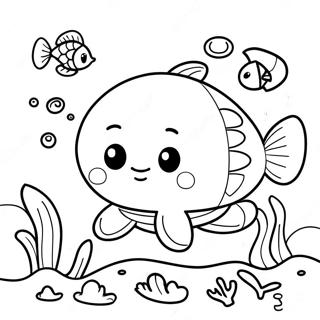 Cute Bebefinn Underwater Coloring Page 11591-9094