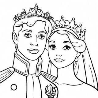 Prince And Princess Coloring Pages