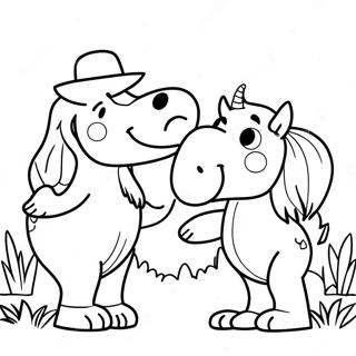 Colorful Respectful Friends Coloring Page 11641-9130