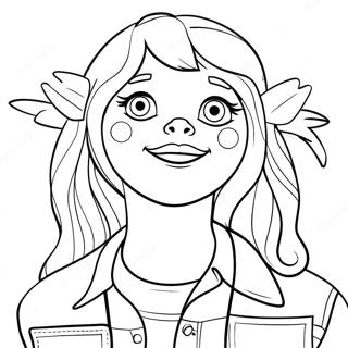 Colorful Respectful Friends Coloring Page 11641-9132