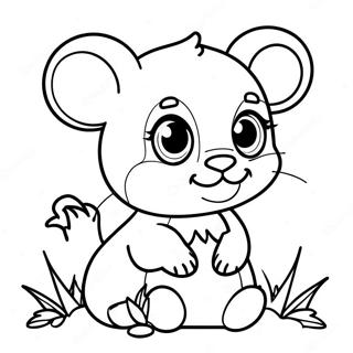 Realistic Baby Animal Coloring Page 11650-9134