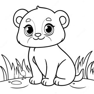 Realistic Baby Animal Coloring Page 11650-9136