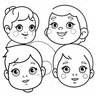 Cute Realistic Baby Faces Coloring Page 11651-9149