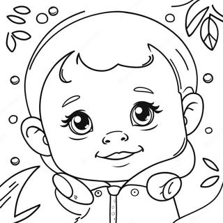 Cute Realistic Baby Faces Coloring Page 11651-9151