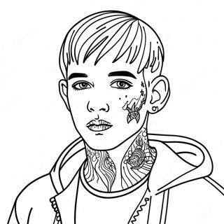 Lil Peep Coloring Pages