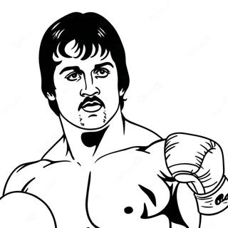 Rocky Balboa Boxing Coloring Page 11710-9182