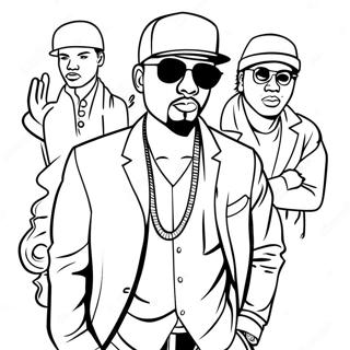 Hip Hop Gangster Coloring Pages