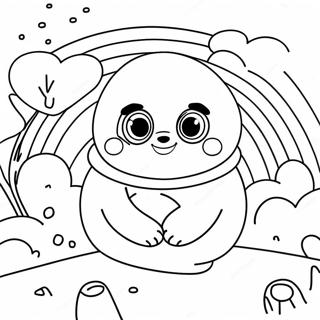 Red Rainbow Friends Coloring Page 11780-9239