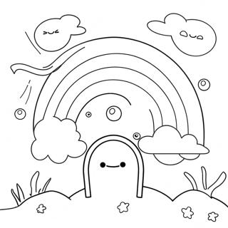 Red Rainbow Friends Coloring Page 11780-9240