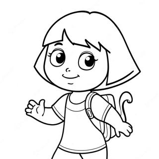 Dora And Boots Coloring Pages