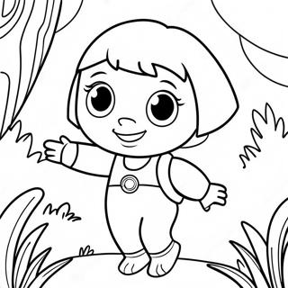 Dora The Explorer Coloring Page 11790-9242