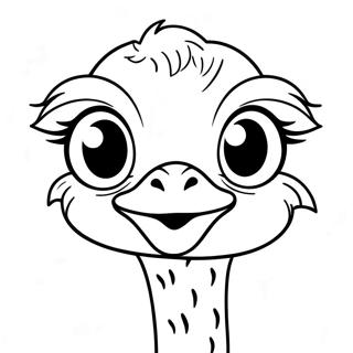 Ostrich Coloring Pages