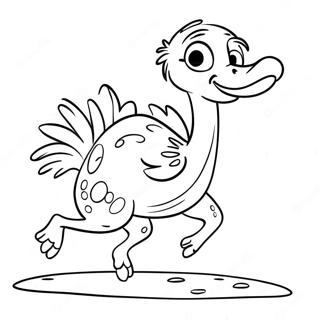 Ostrich Coloring Pages