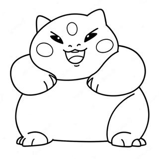 Snorlax Coloring Pages